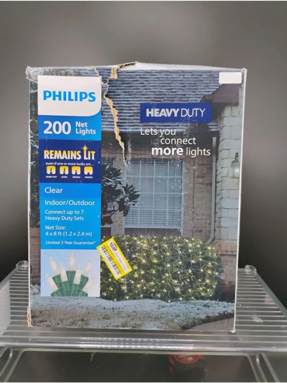 Philips 200 Clear Net Lights Indoor/Outdoor Heavy Duty 4x8 Ft. Holiday Lighting